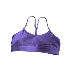 Lululemon Purple Racerback Sports Bra Athletic Yoga Workout Top Women Size 4/26'